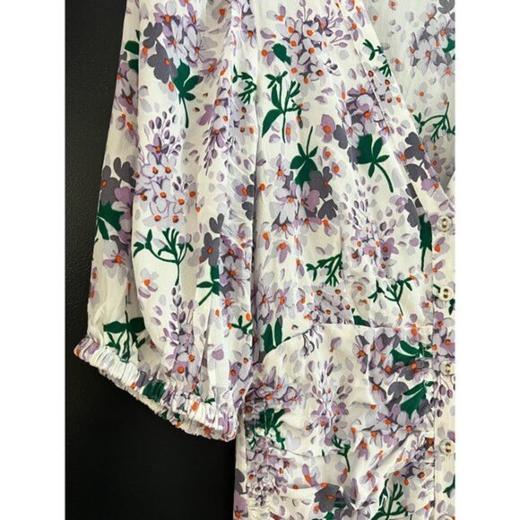 NWOT by TIMO summer floral dress button front size XS - Picture 7 of 13